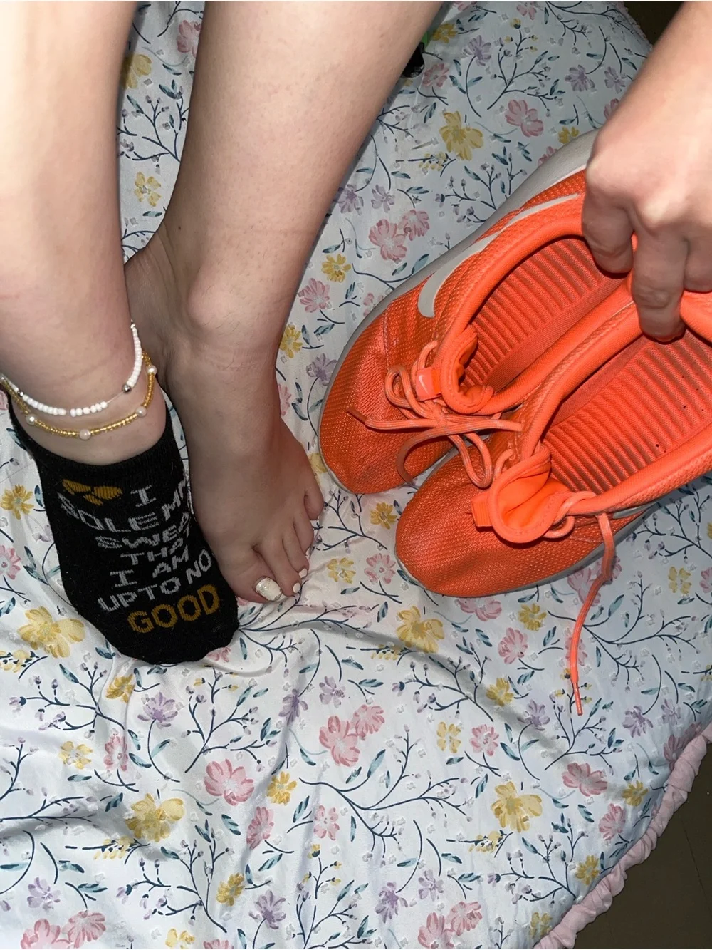 Well Worn Nike ‘Roshe One’ In Bright Coral